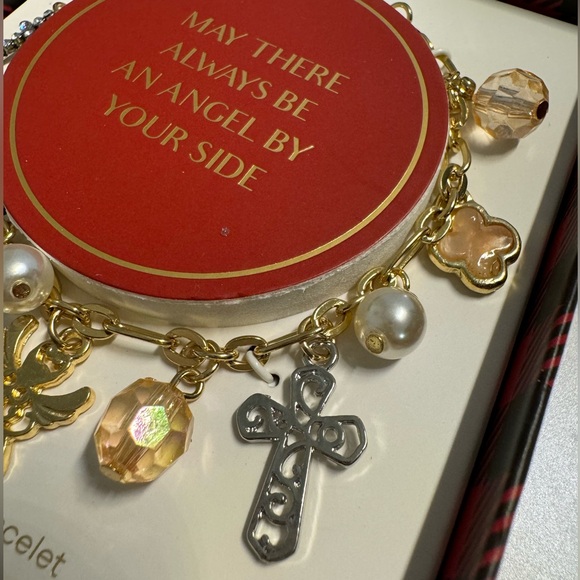 “MAY THERE ALWAYS BE AN ANGEL BY YOUR SIDE”CHARM BRACELET - Picture 7 of 15